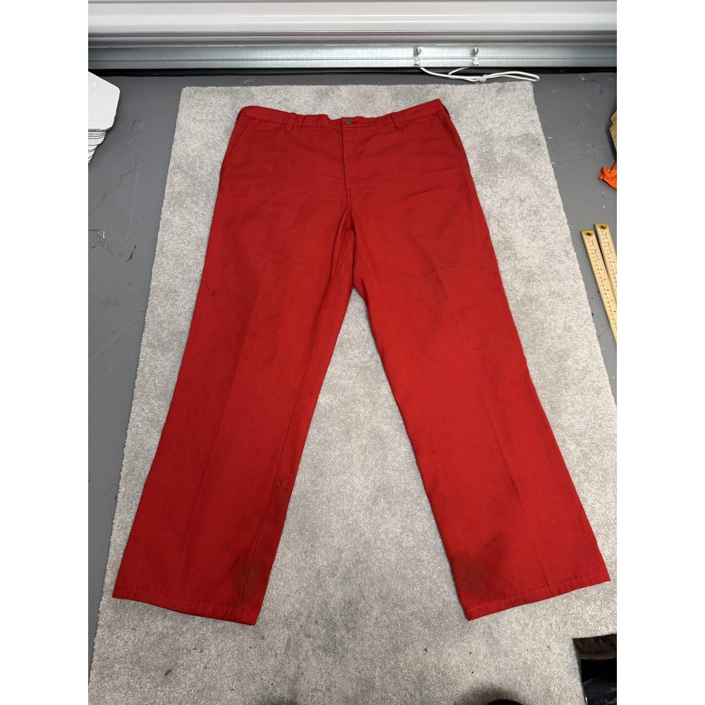 WorkriteFR Pants Mens 40x31 Red FR Nomex Flame Resistant Chino Workwear 2112